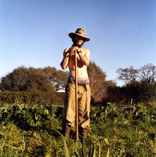 Young farmer, Fair Oaks, California