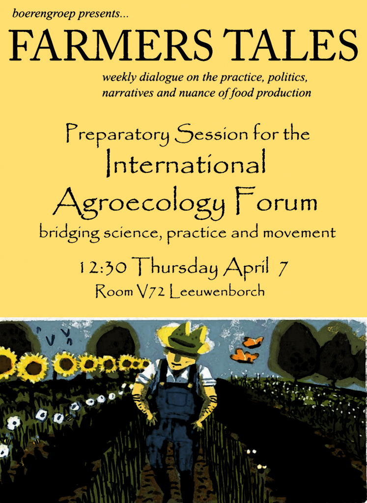 160407 Preparatory Session for the International Agroeoclogy Forum