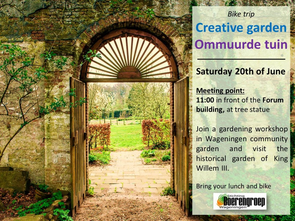 Bike trip Ommuurde Tuin and Creatve Community Garden