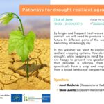 "Pathways for drought resilient agroecological systems"