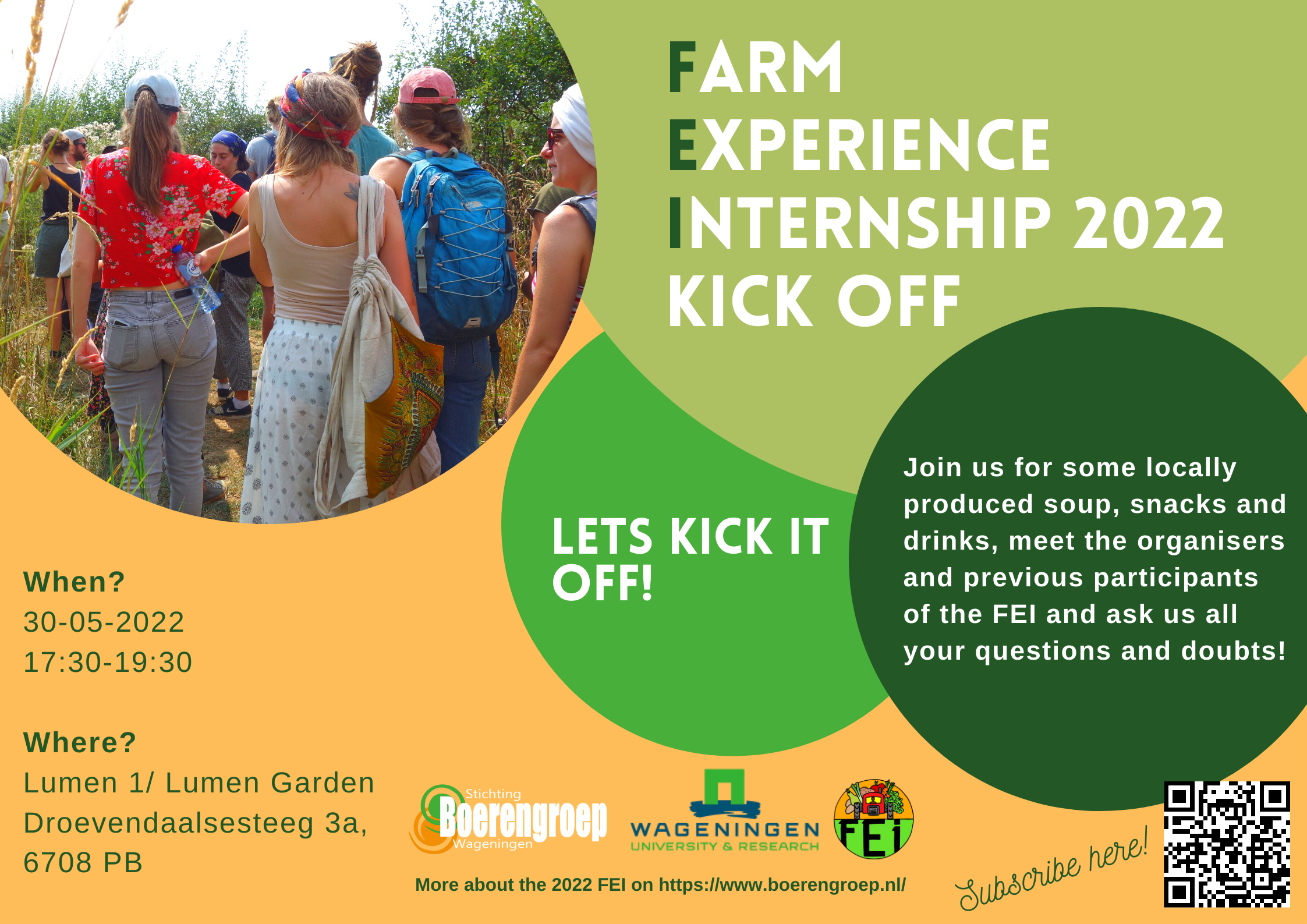Farm Experience Internship (FEI) Kick Off